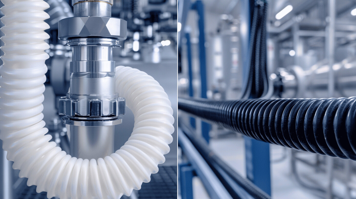 PTFE Corrugated Hose vs. Rubber Hose: A Head-to-Head Comparison