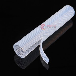 SUKO PTFE Inner Flat Outer Corrugated Tube for Chemical Industry Fluid Transfer