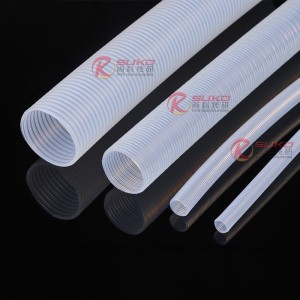 Industrial Grade PTFE Inner Flat Outer Corrugated Tube by SUKO for Food Processing