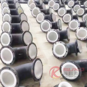 Custom PTFE-Lined Steel Pipe for Corrosive Chemical Service