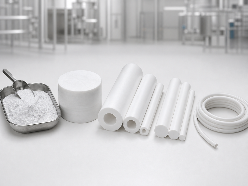 How PTFE Tubes, Rods and Hoses Are Made: Molding, Ram Extrusion and Paste Extrusion